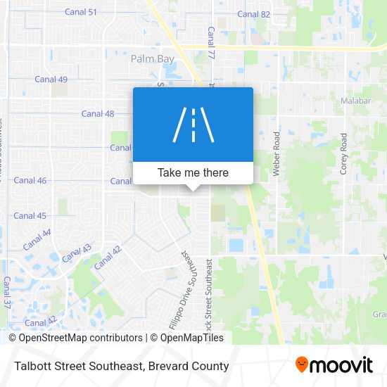 Talbott Street Southeast map