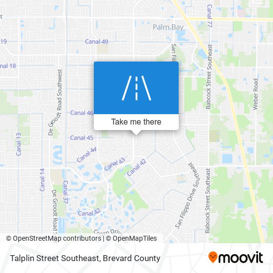 Talplin Street Southeast map