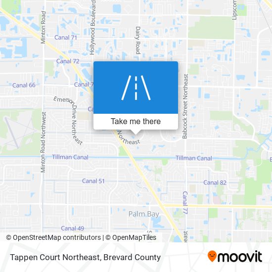 Mapa de Tappen Court Northeast