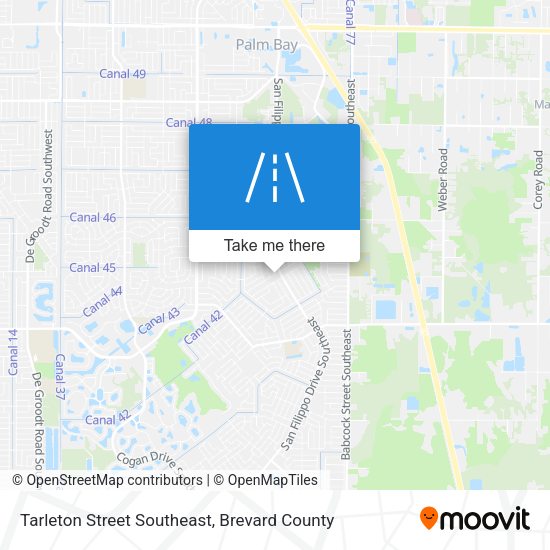 Mapa de Tarleton Street Southeast