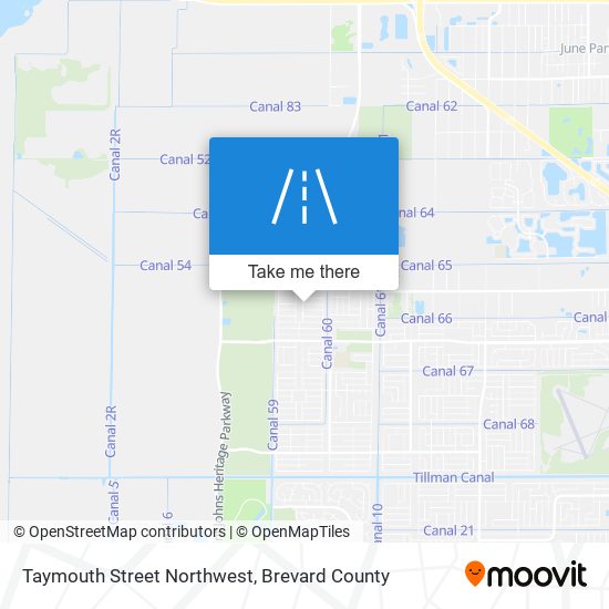 Mapa de Taymouth Street Northwest