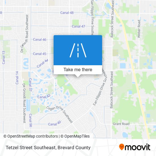 Mapa de Tetzel Street Southeast