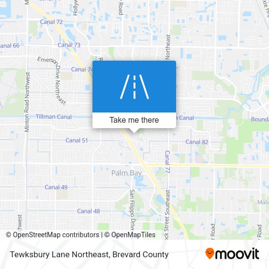 Mapa de Tewksbury Lane Northeast