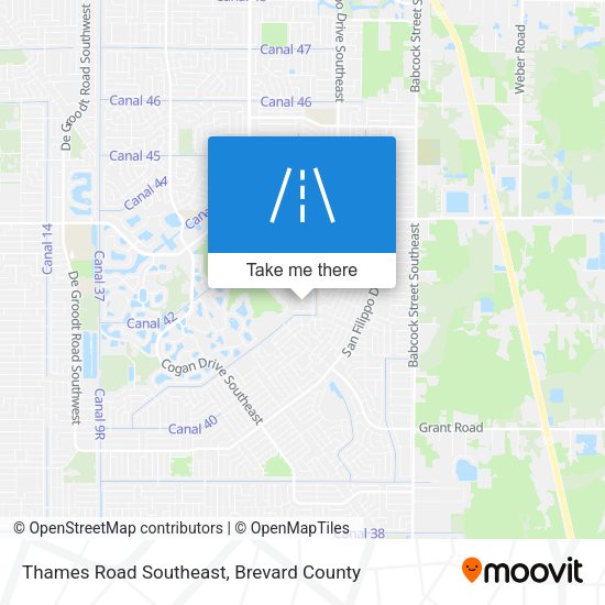 Thames Road Southeast map