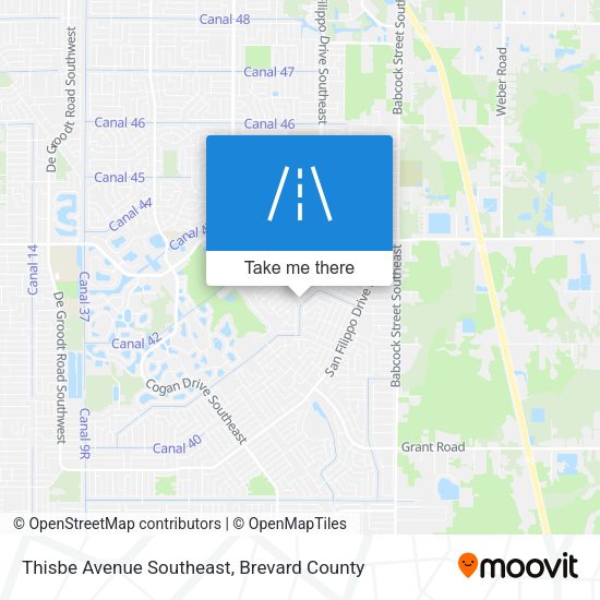 Thisbe Avenue Southeast map