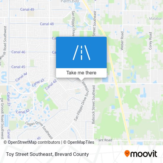 Toy Street Southeast map