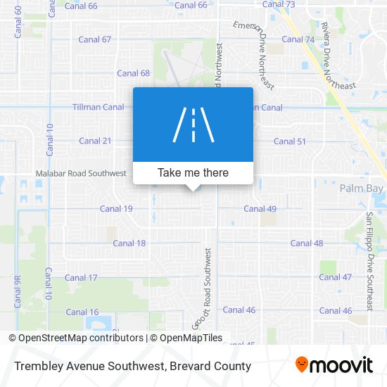 Trembley Avenue Southwest map