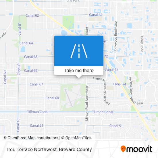 Treu Terrace Northwest map