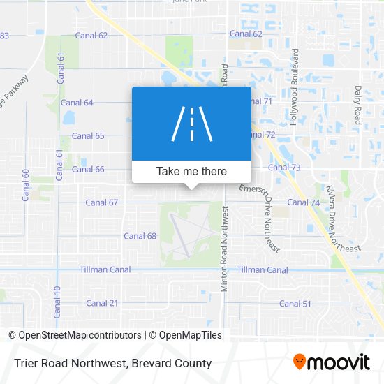 Trier Road Northwest map
