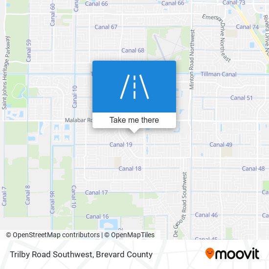 Mapa de Trilby Road Southwest