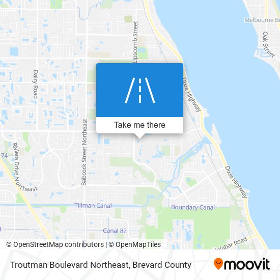 Mapa de Troutman Boulevard Northeast