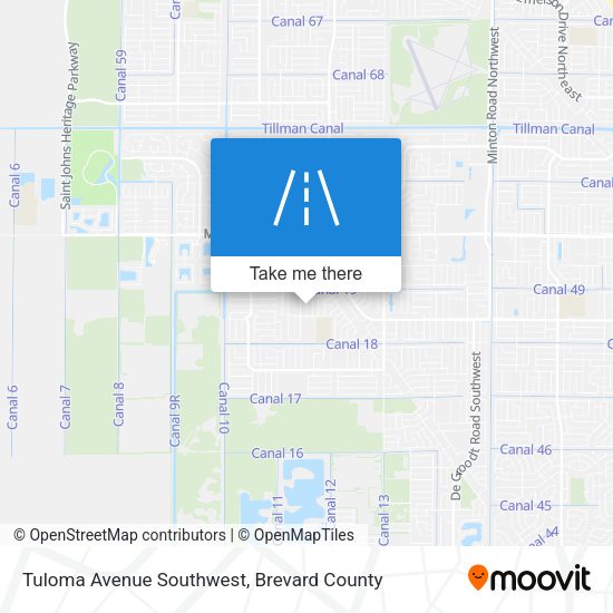 Tuloma Avenue Southwest map