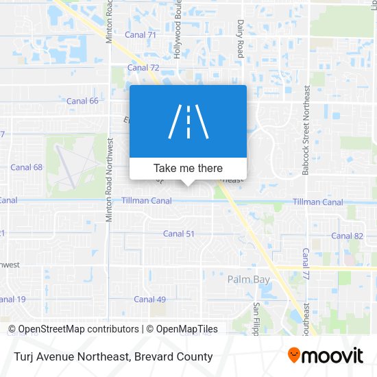 Mapa de Turj Avenue Northeast