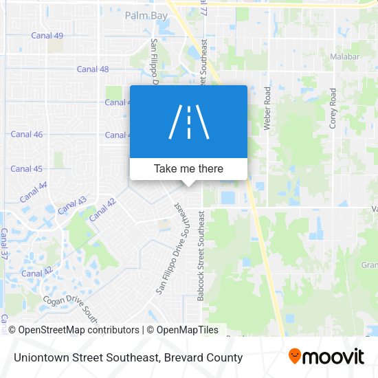 Mapa de Uniontown Street Southeast