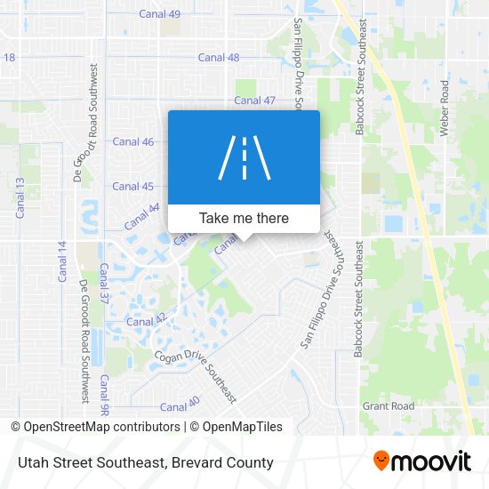 Utah Street Southeast map
