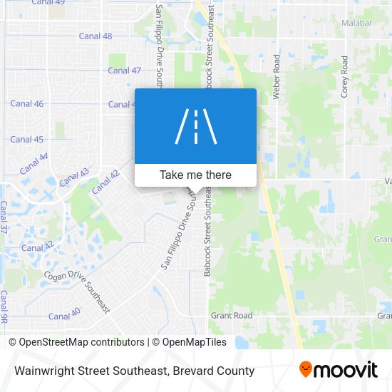 Wainwright Street Southeast map