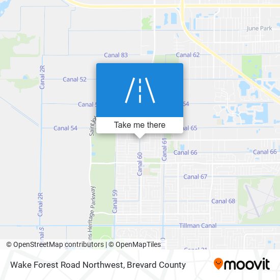 Mapa de Wake Forest Road Northwest