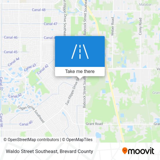 Waldo Street Southeast map