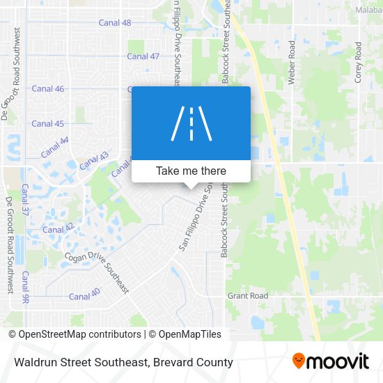 Mapa de Waldrun Street Southeast