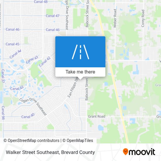 Mapa de Walker Street Southeast