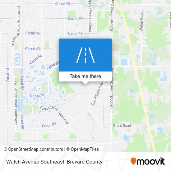 Mapa de Walsh Avenue Southeast