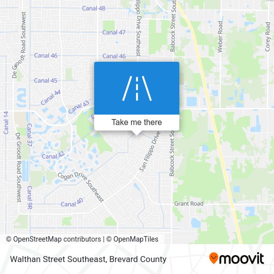 Mapa de Walthan Street Southeast
