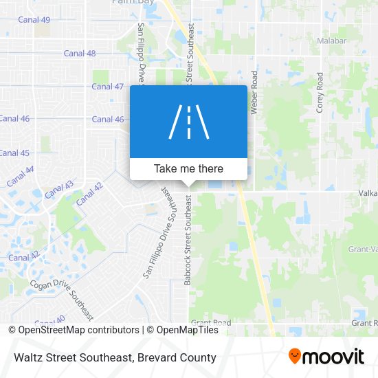 Waltz Street Southeast map