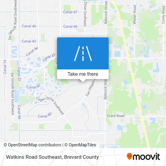 Watkins Road Southeast map