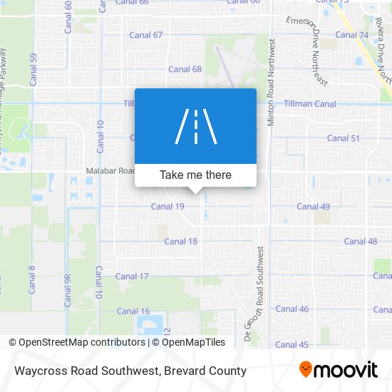 Mapa de Waycross Road Southwest