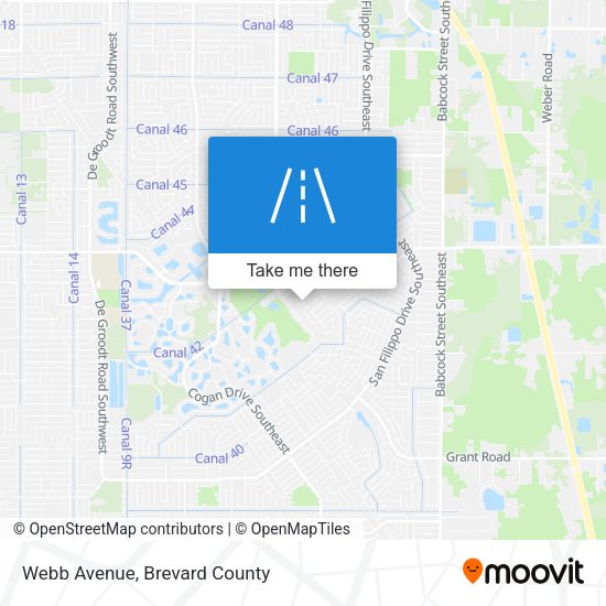 Mapa de Webb Avenue