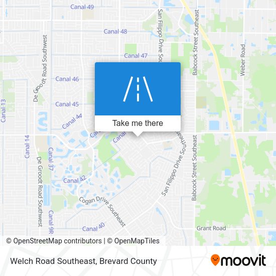 Welch Road Southeast map