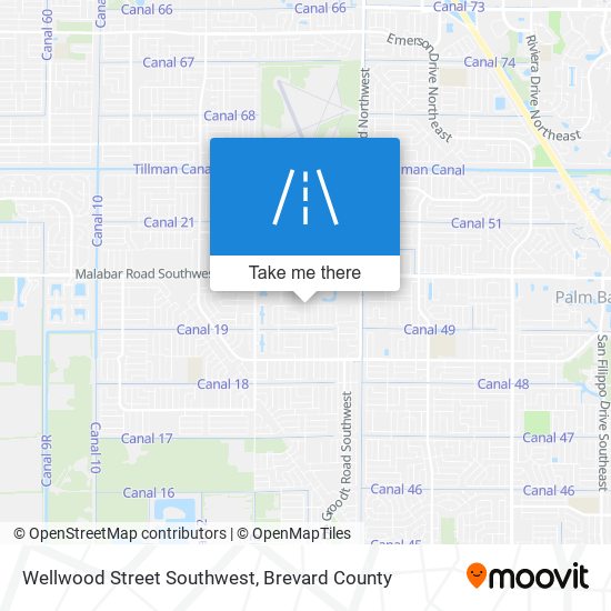 Mapa de Wellwood Street Southwest