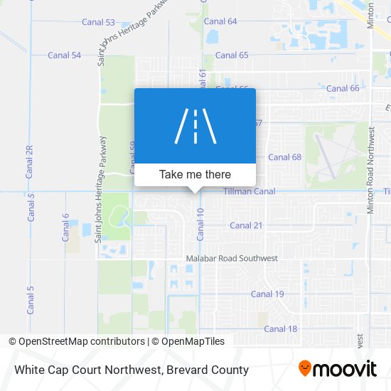 White Cap Court Northwest map