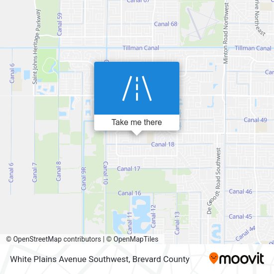 Mapa de White Plains Avenue Southwest