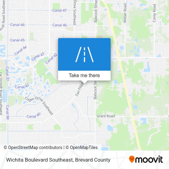 Wichita Boulevard Southeast map