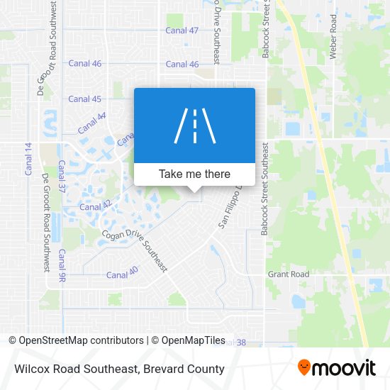 Mapa de Wilcox Road Southeast