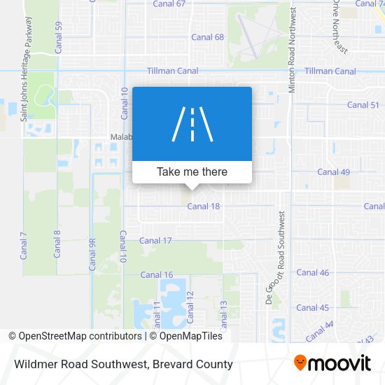 Wildmer Road Southwest map