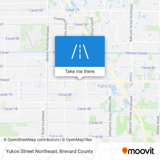 Mapa de Yukon Street Northeast