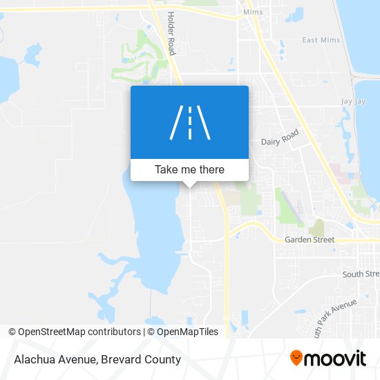 Mapa de Alachua Avenue