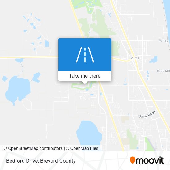 Bedford Drive map