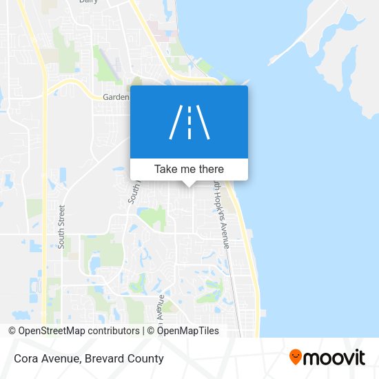 Cora Avenue map