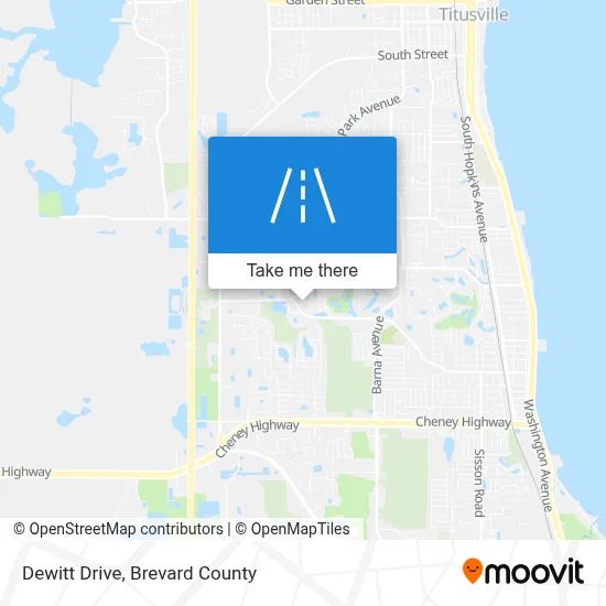 Dewitt Drive map