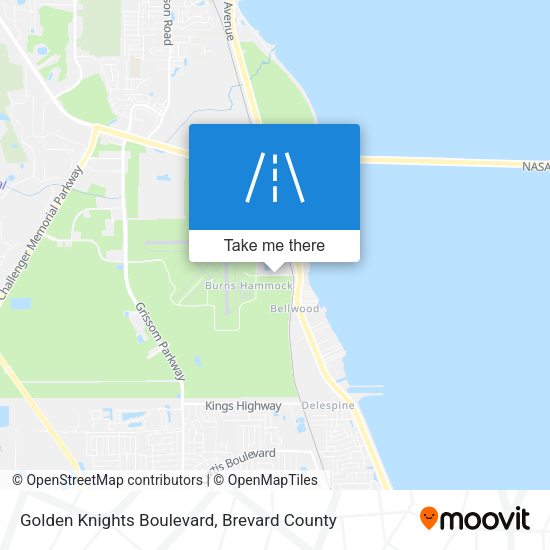 Golden Knights Boulevard map