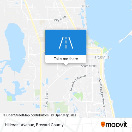 Hillcrest Avenue map