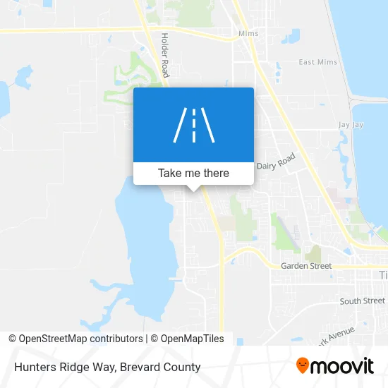Hunters Ridge Way map