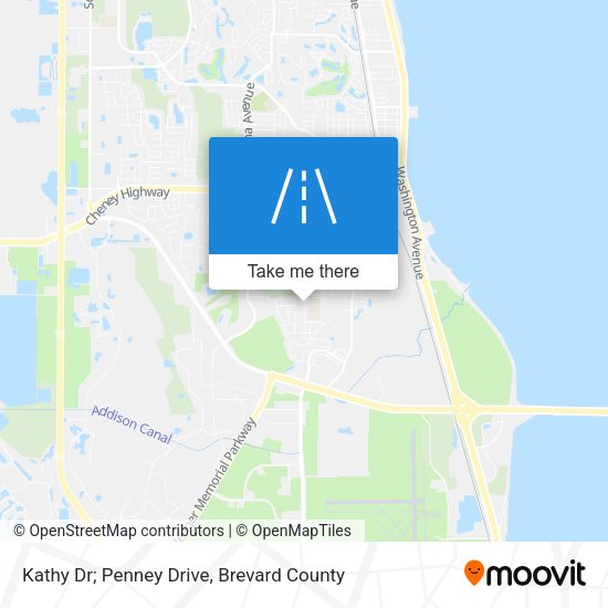 Mapa de Kathy Dr; Penney Drive