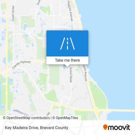 Key Madeira Drive map