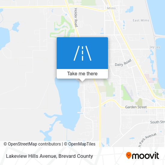 Lakeview Hills Avenue map