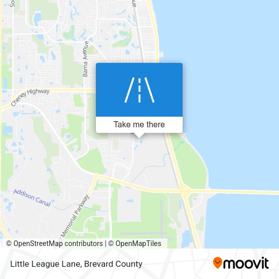 Little League Lane map