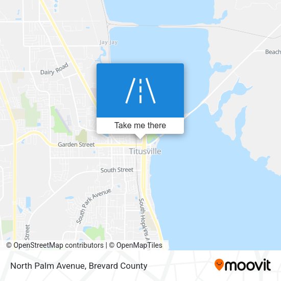 North Palm Avenue map